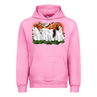 Fuchsia Pink ghost horses halloween Urban Hoodie - CowGirlArtShop