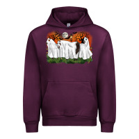Mauve Wine ghost horses halloween Urban Hoodie - CowGirlArtShop