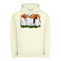 Pigment Pistachio ghost horses halloween Urban Hoodie - CowGirlArtShop