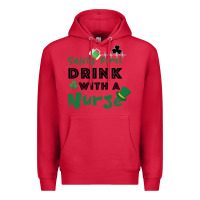 Cardinal Safety First Drink With A Nurse Premium Hoodie - Bettercallsaul