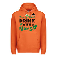 Carrot Safety First Drink With A Nurse Premium Hoodie - Bettercallsaul