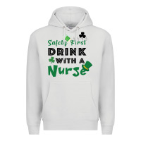 Dove Grey Safety First Drink With A Nurse Premium Hoodie - Bettercallsaul