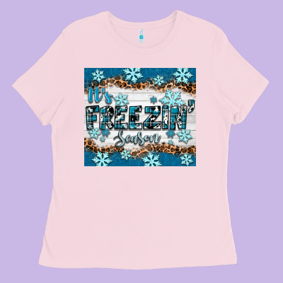 Ladies Tee it's freezin season