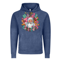 Vintage Denim merry christmas santa Vintage Hoodie - AdoDesignShop