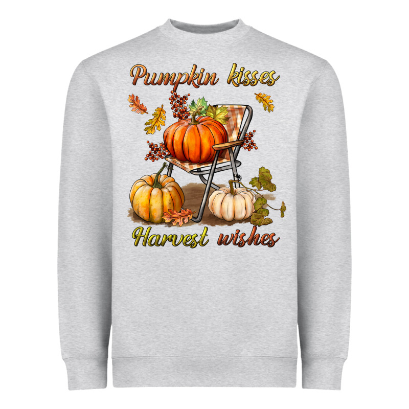 Pumpkin Kisses Harvest Wishes Heavyweight Sweatshirt by BundleAndBundleShop | Teevron