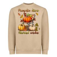 Mushroom pumpkin kisses harvest wishes Heavyweight Sweatshirt - BundleAndBundleShop