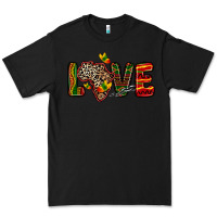 Black love africa map Premium Tee - Zillion Design Studio