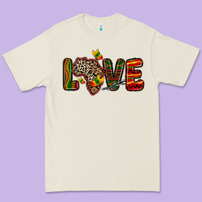 Premium Tee love africa map