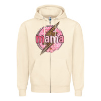 Sandshell mama lightning bolt valentine s day Zipper Hoodie - MaliasSmallBusiness