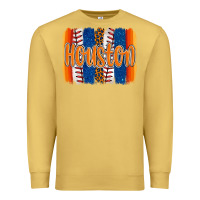 Antique Gold houston baseball team spirit brushstrokes Premium Sweatshirt - Artiststas