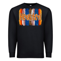 Black houston baseball team spirit brushstrokes Premium Sweatshirt - Artiststas