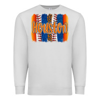 Dove Grey houston baseball team spirit brushstrokes Premium Sweatshirt - Artiststas