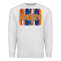 Oatmeal Heather houston baseball team spirit brushstrokes Premium Sweatshirt - Artiststas