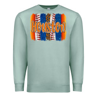 Seafoam houston baseball team spirit brushstrokes Premium Sweatshirt - Artiststas