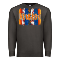 Smoke houston baseball team spirit brushstrokes Premium Sweatshirt - Artiststas