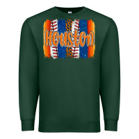 Sports Green houston baseball team spirit brushstrokes Premium Sweatshirt - Artiststas