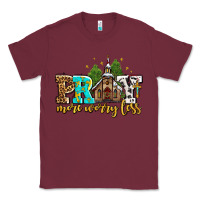 Burgundy pray more worry less with church Classic Tee - AdoDesignShop