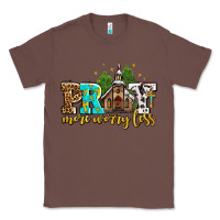 Chestnut pray more worry less with church Classic Tee - AdoDesignShop