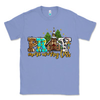 Colony Blue pray more worry less with church Classic Tee - AdoDesignShop