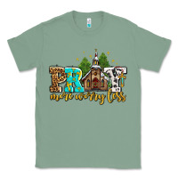 Sage pray more worry less with church Classic Tee - AdoDesignShop