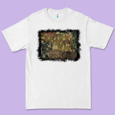 Camouflage Leopard Background Premium Tee Designed By Barkaloodesign
