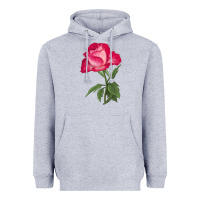 Heather Grey Love At First Sight Rose Heavyweight Hoodie - LillyAllenDesigns