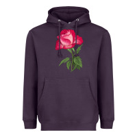 Plum Love At First Sight Rose Heavyweight Hoodie - LillyAllenDesigns