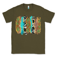 Army Green western brushstrokes Classic Tee - AdoDesignShop