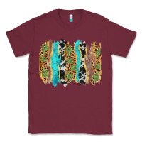 Burgundy western brushstrokes Classic Tee - AdoDesignShop