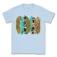 Dusty Blue western brushstrokes Classic Tee - AdoDesignShop