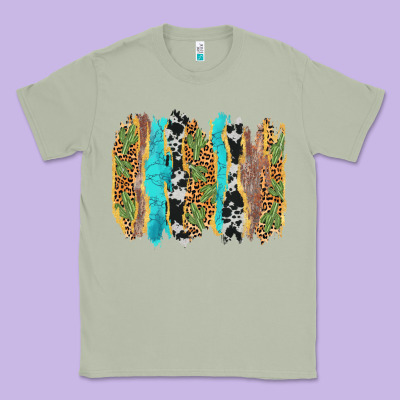 Western Brushstrokes Classic Tee Designed By Adodesignshop