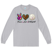 Moon Dust peace love volleyball Long Sleeve Tee - BarkalooDesign