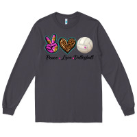 Smoke peace love volleyball Long Sleeve Tee - BarkalooDesign