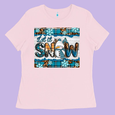 Ladies Tee let it snow