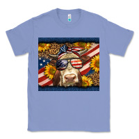 Colony Blue Western 4th Of July Cow Classic Tee - LillyAllenDesigns