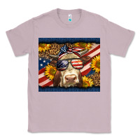 Lilac Western 4th Of July Cow Classic Tee - LillyAllenDesigns