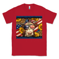 Red Western 4th Of July Cow Classic Tee - LillyAllenDesigns