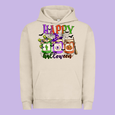 Happy Halloween Jars Urban Hoodie Designed By Cowgirlartshop