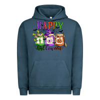 Pigment Midnight Navy happy halloween jars Urban Hoodie - CowGirlArtShop