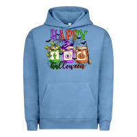 Pigment Pebble Blue happy halloween jars Urban Hoodie - CowGirlArtShop
