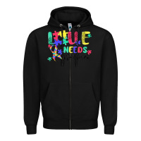 Black love needs no words autism Zipper Hoodie - MaliasSmallBusiness