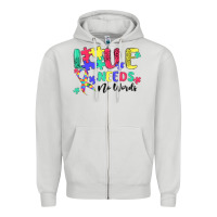 Dove Grey love needs no words autism Zipper Hoodie - MaliasSmallBusiness