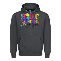 Smoke love needs no words autism Zipper Hoodie - MaliasSmallBusiness