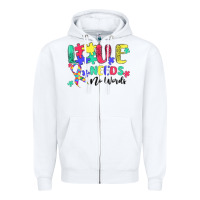 White love needs no words autism Zipper Hoodie - MaliasSmallBusiness