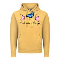Vintage Mustard embrace change Vintage Hoodie - JahusDesignShop