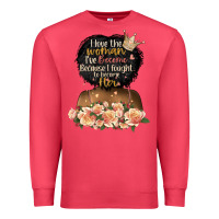 Cardinal i love the woman l've become black girl Premium Sweatshirt - Artiststas