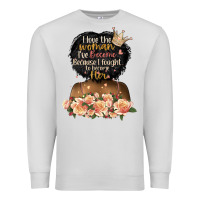 Dove Grey i love the woman l've become black girl Premium Sweatshirt - Artiststas
