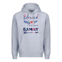 Heather Grey Blessed To Be Called Gammy Premium Hoodie - Bettercallsaul