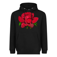 Black Oklahoma Rose Illustrations Heavyweight Hoodie - LillyAllenDesigns