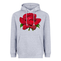 Heather Grey Oklahoma Rose Illustrations Heavyweight Hoodie - LillyAllenDesigns